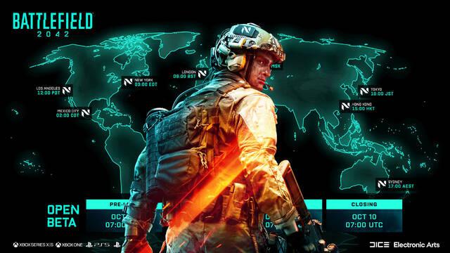 Predescarga de la beta abierta de Battlefield 2042 ya disponible en todas las plataformas.