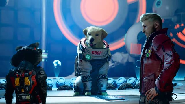 Nuevo tráiler de Marvel's Guardians of the Galaxy presentando a Cosmo, el perro espacial.