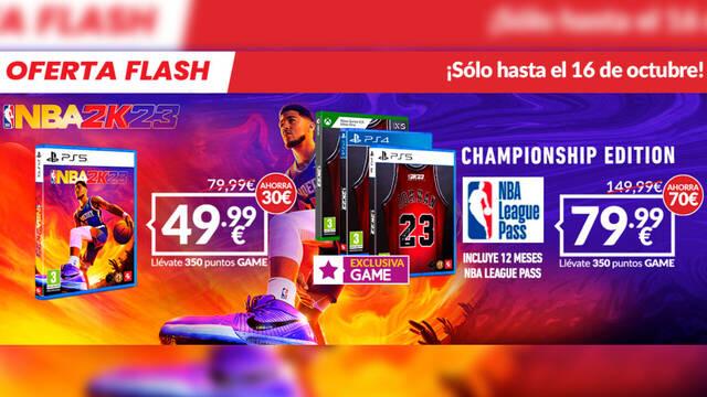 NBA 2K23 a precio reducido gracias a una nueva oferta flash de GAME