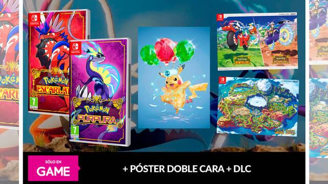 Pok�mon Escarlata y P�rpura para reservar en GAME con regalo de p�ster y DLC exclusivos