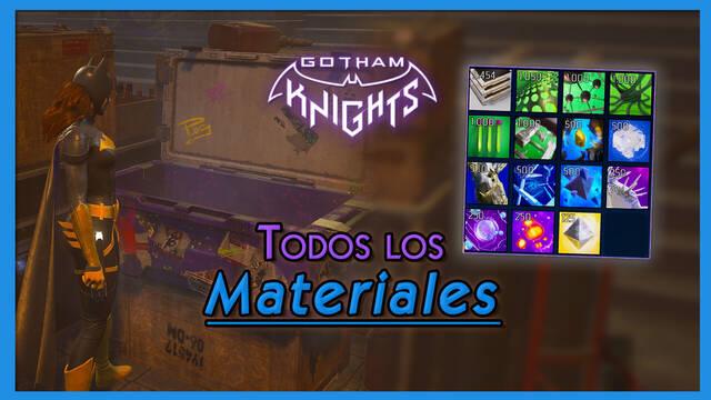 Gotham Knights: TODOS los materiales y c�mo conseguirlos para crear - Gotham Knights