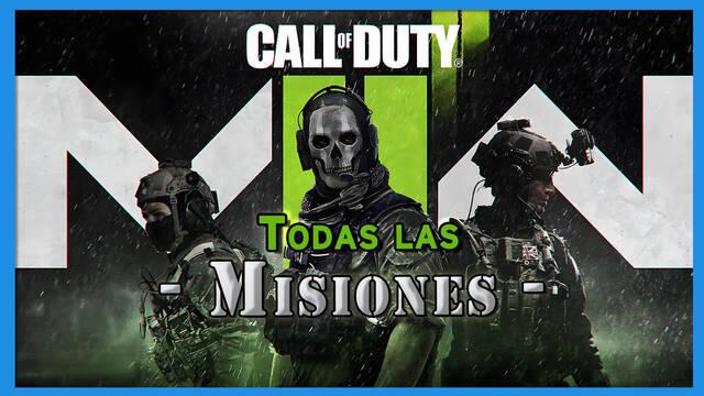 CoD Modern Warfare 2: TODAS las misiones y cómo conseguir sus trofeos/logros - Call of Duty: Modern Warfare 2 (2022)
