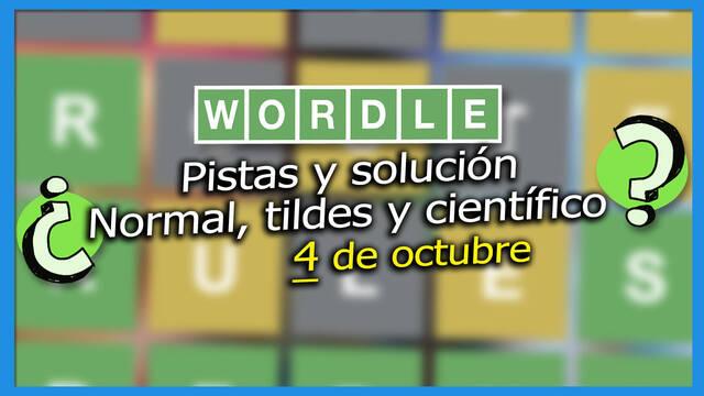 Wordle: Portada de la noticia con las pistas y soluciones para el 4 de octubre