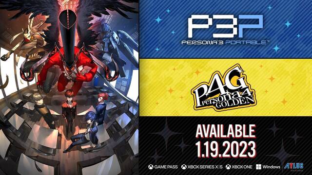 Persona 3 Portable y Persona 4 Golden se lanzar�n el 19 de enero de 2023