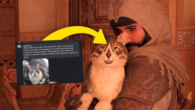 Este gato de Assassin's Creed Mirage esconde un emotivo homenaje.