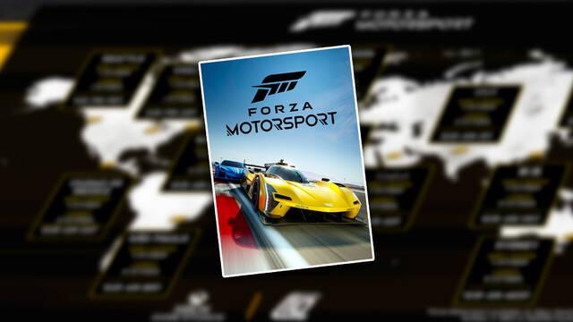 Hora a la que se desbloqueará el acceso anticipado de Forza Motorsport en todo el mundo.