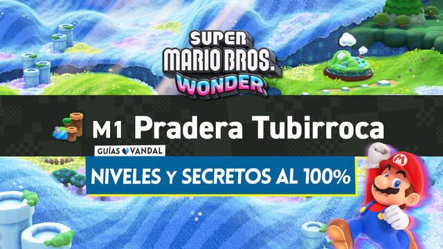Mundo 1 Pradera Tubirroca al 100% en Super Mario Bros. Wonder: Niveles y secretos - Super Mario Bros. Wonder