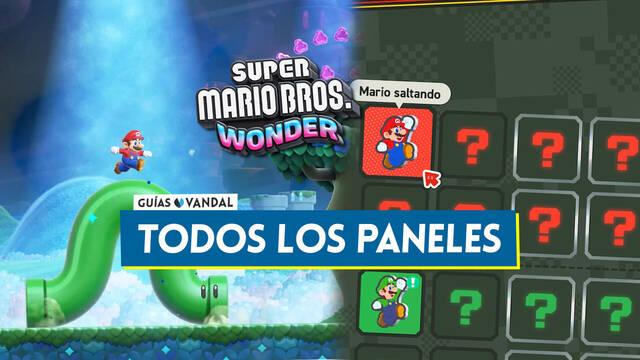 TODOS los paneles de Super Mario Bros. Wonder: Cómo conseguirlos y para qué sirven - Super Mario Bros. Wonder