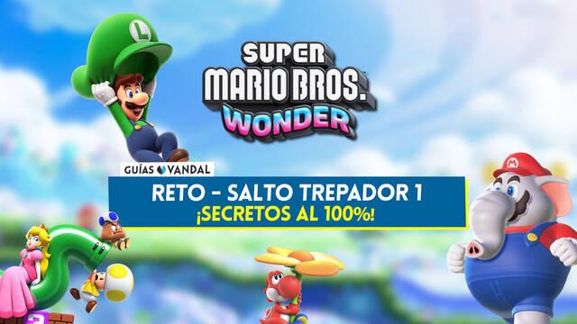 Reto Salto trepador 1 al 100% en Super Mario Bros. Wonder: Todos los secretos y coleccionables - Super Mario Bros. Wonder