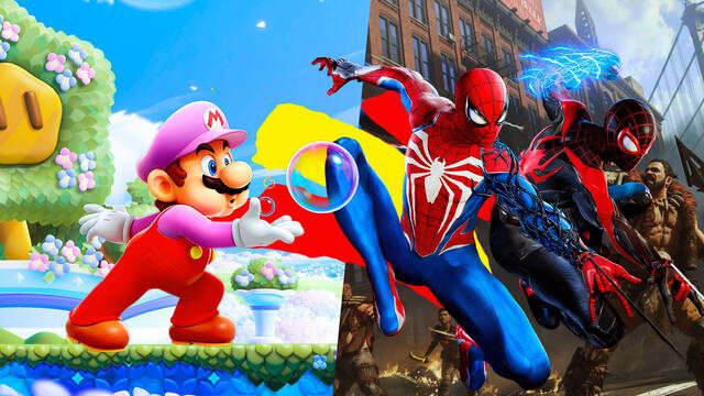 Así fueron las ventas de Super Mario Bros. Wonder y Spider-Man 2 en España