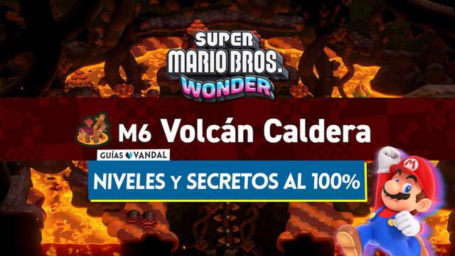Mundo 6 Volcán Caldera al 100% en Super Mario Bros. Wonder: Niveles y secretos - Super Mario Bros. Wonder