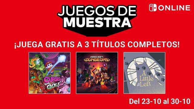 Juega gratis en Switch a estos 3 juegos completos s�lo por tiempo limitado