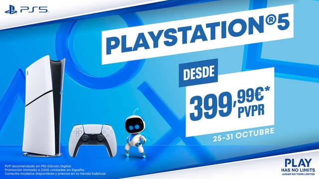 PlayStation 5 estar� rebajada 50 euros del 25 y el 31 de octubre
