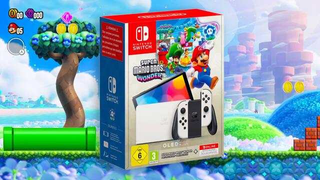 Ya disponible el nuevo pack de Switch OLED con Super Mario Bros. Wonder y 12 meses de Nintendo Switch Online.