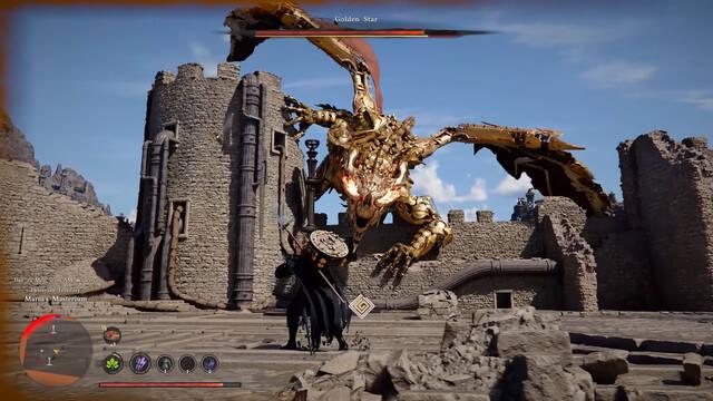 Crimson Desert muestra un nuevo gameplay con una espectacular batalla contra un drag�n mec�nico gigante