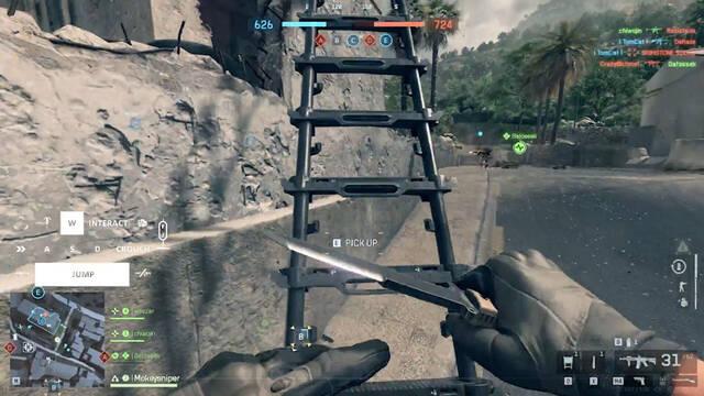 Battlefield 6 eliminar� el divertido bug del 'lanzamiento con escalera' en su pr�ximo parche