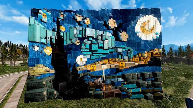 Un jugador de Fallout 76 recrea obras de van Gogh y Warhol con anamorfismo