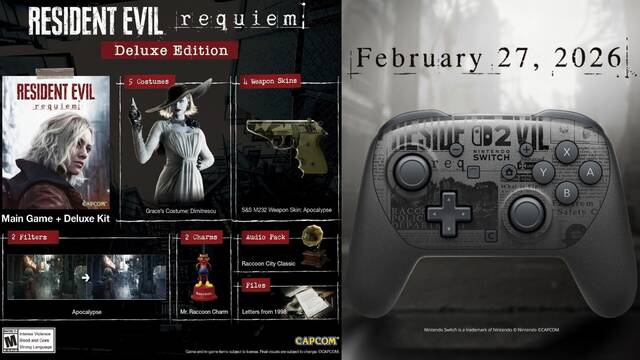 Resident Evil Requiem confirma precio, ediciones y hasta un amiibo y un mando para Nintendo Switch 2