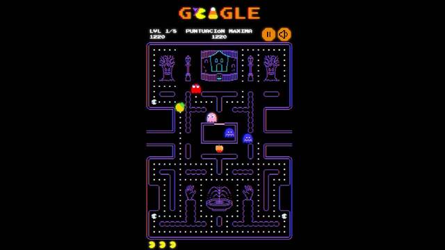 Google se convierte en PAC-MAN por un d�a: dedica su doodle al m�tico videojuego para celebrar Halloween