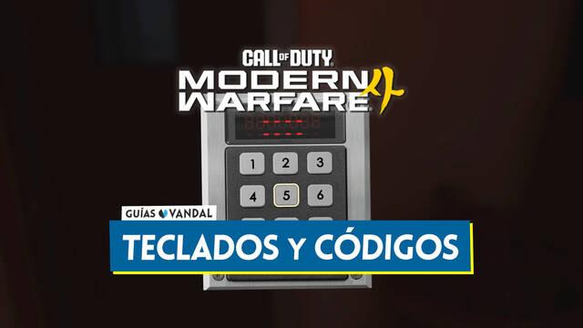 Todos los puzles de c�digos de teclados en CoD Modern Warfare 4 (Soluciones) - Call of Duty: Modern Warfare 4