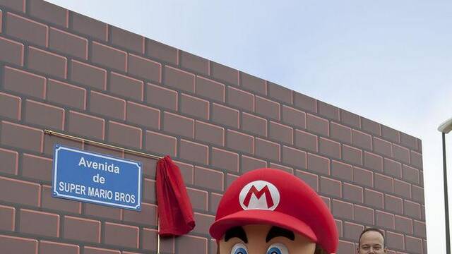 Inaugurada la Avenida de Super Mario Bros. en Zaragoza