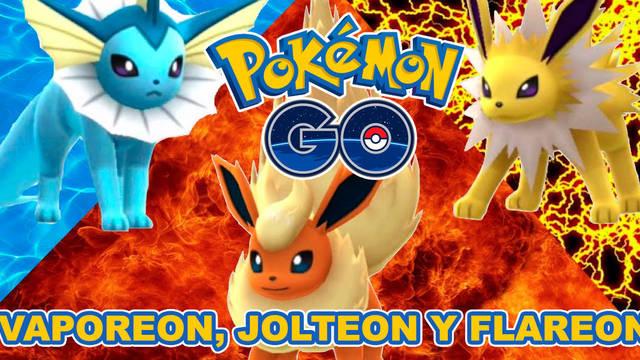 Cómo conseguir a Vaporeon, Jolteon y Flareon en Pokémon Go
