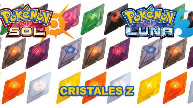 Localización de todos los cristales Z en Pokémon Sol y Luna
