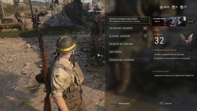 Call of Duty: WWII: Elogiar y desafiar jugadores en el Cuartel General - Call of Duty: WWII