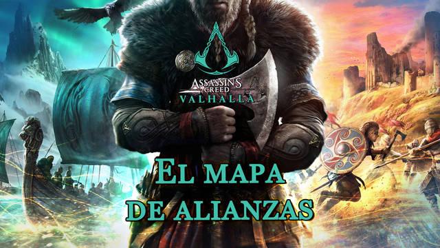El mapa de alianzas al 100% en Assassin's Creed Valhalla - Assassin's Creed Valhalla
