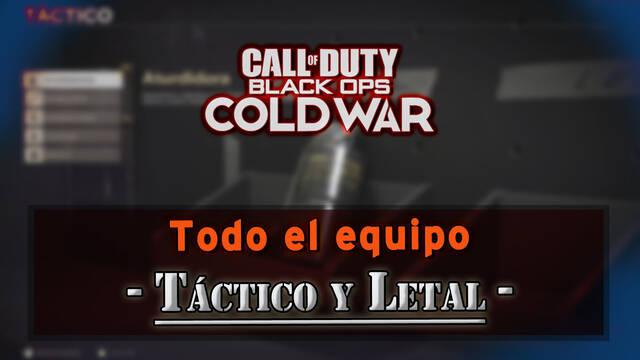 CoD: Black Ops Cold War: Todo el equipo t�ctico y letal - Call of Duty: Black Ops Cold War