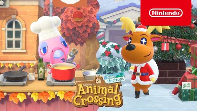 Actualizaci�n navide�a de Animal Crossing: New Horizons.