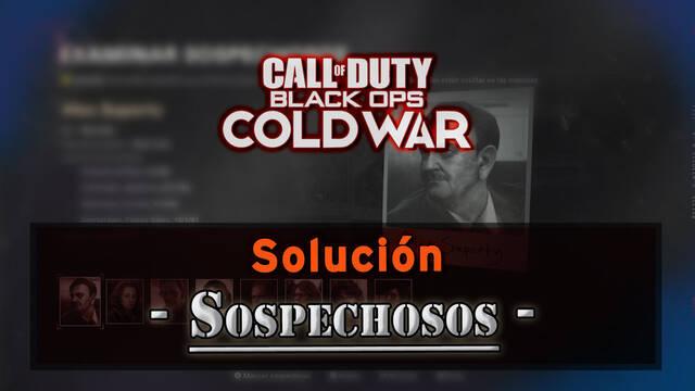 CoD Black Ops Cold War: C�mo descubrir a los 3 sospechosos y soluci�n - Call of Duty: Black Ops Cold War