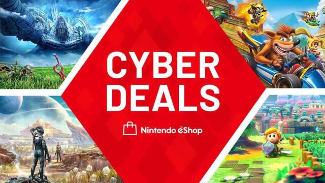 Ofertas Cyber Deals en juegos digitales de la eShop de Nintendo Switch.