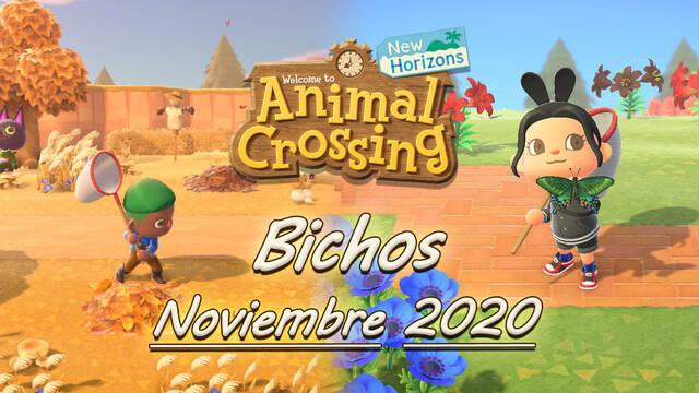 Animal Crossing New Horizons: todos los Bichos que llegan en noviembre 2020