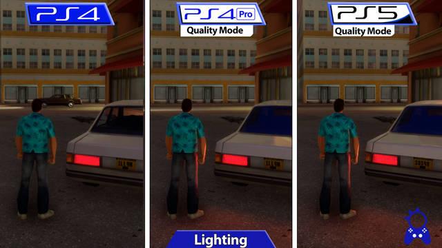 Comparan GTA: The Trilogy en sus versiones de PS4, PS4 Pro y PS5
