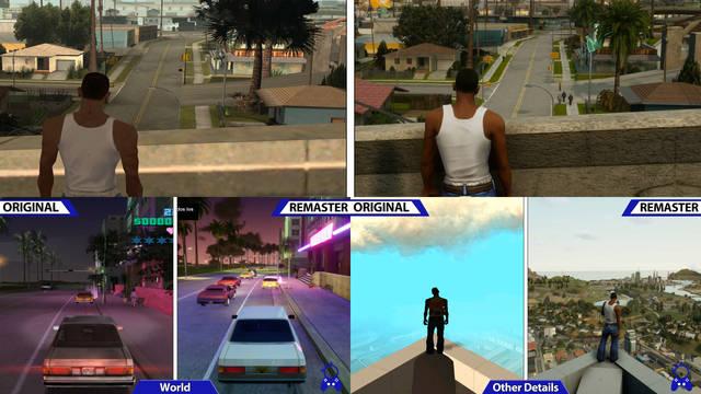 Comparan los juegos de GTA: The Trilogy con las versiones originales de PS2
