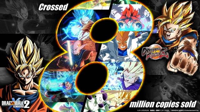 Dragon Ball FighterZ y Dragon Ball Xenoverse 2 han vendido ocho millones de unidades cada uno.