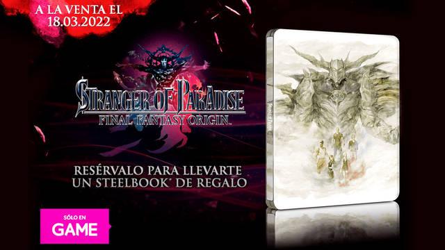 Stranger of Paradise Final Fantasy Origin reserva en GAME con caja metálica de regalo