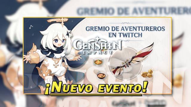 Genshin Impact: Evento Gremio de Aventureros en Twitch, fechas, requisitos y recompensas