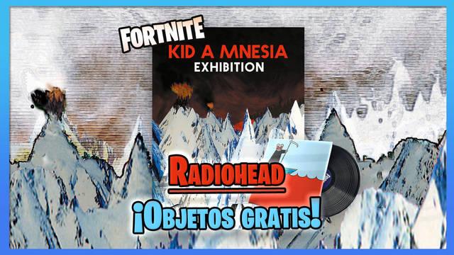Radiohead llega a Fortnite: Objetos gratis de KID A MNESIA EXHIBITION