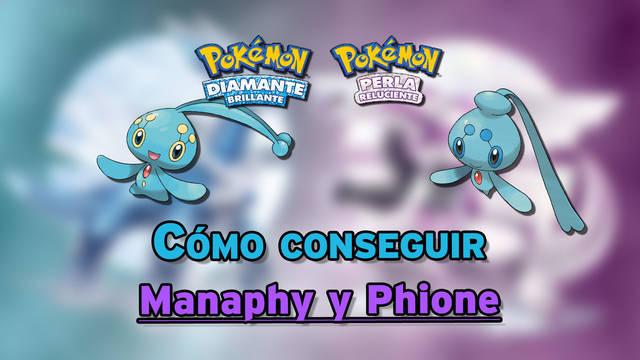 Cómo conseguir a Manaphy y Phione en Pokémon Diamante Brillante y Perla Reluciente - Pokémon Diamante Brillante / Perla Reluciente