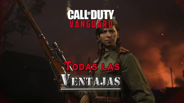 Call of Duty Vanguard: TODAS las ventajas (habilidades pasivas) y efectos - Call of Duty: Vanguard