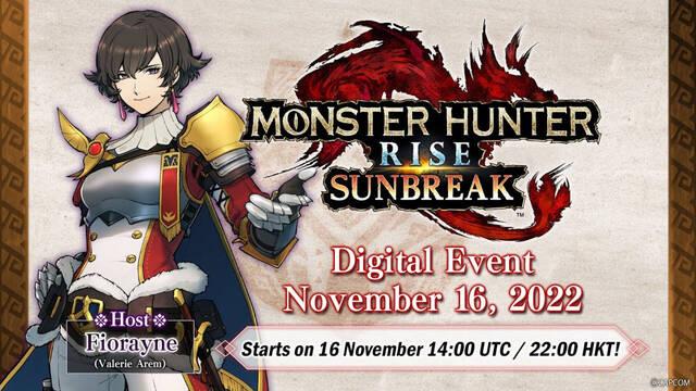 Capcom pone fecha a un nuevo evento digital centrado en Monster Hunter Rise: Sunbreak