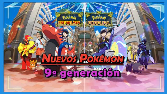 TODOS los Pokémon nuevos de Escarlata y Púrpura (9ª generación) - Pokémon Escarlata y Púrpura