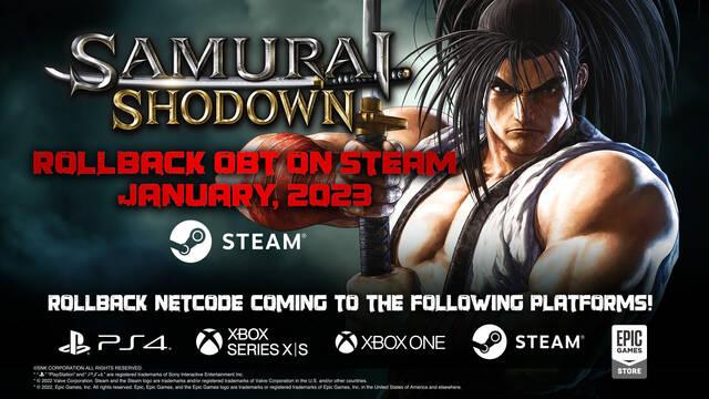 Samurai Shodown con rollback netcode en primavera 2023