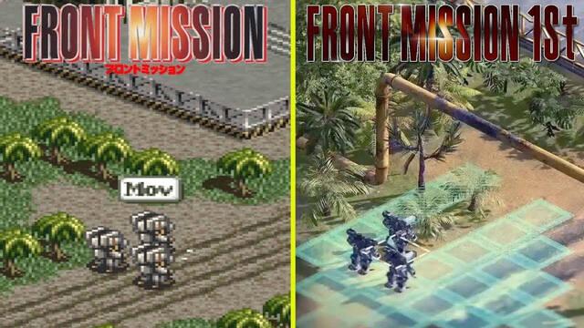 Comparan el Front Mission original con el remake que se lanza hoy para Nintendo Switch