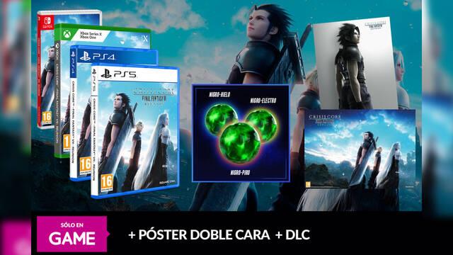 Consigue un póster y un DLC para Crisis Core -Final Fantasy VII- Reunion por reservarlo en GAME