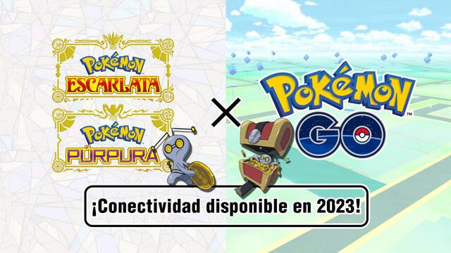 Pokémon GO conectividad con Pokémon Escarlata y Púrpura en 2023 y presentación de Gimmighoul