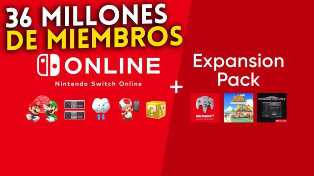 Nintendo Switch Online ya ha superado los 36 millones de miembros