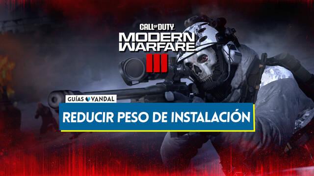 CoD Modern Warfare 3: Ahorrar espacio en disco y reducir peso de la instalación - Call of Duty: Modern Warfare 3 (2023)